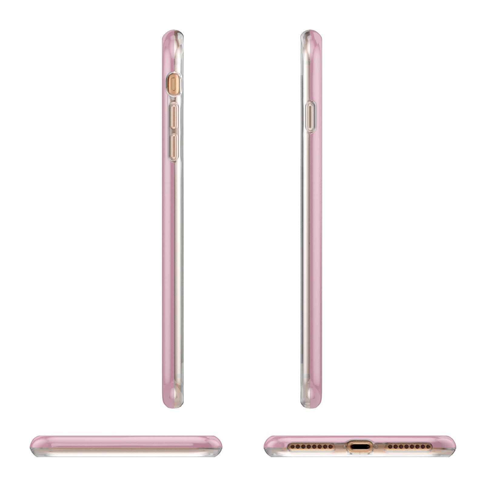 His or Hers Personalised Apple iPhone 7 8 Plus 3D Wrap Tough Case Alternative Image Angles