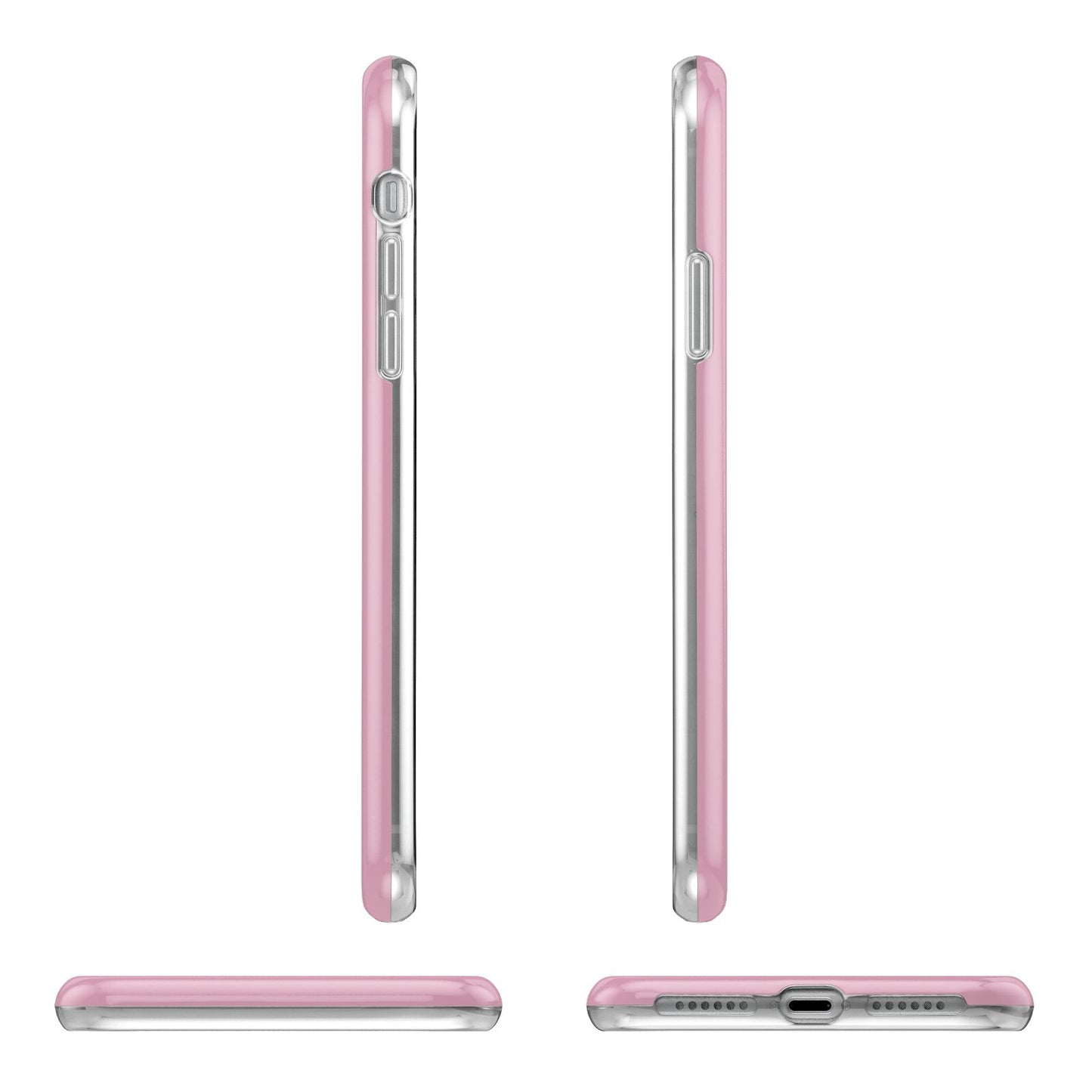 His or Hers Personalised Apple iPhone XR in White with 3D Wrap Tough Case Alternative Image Angles