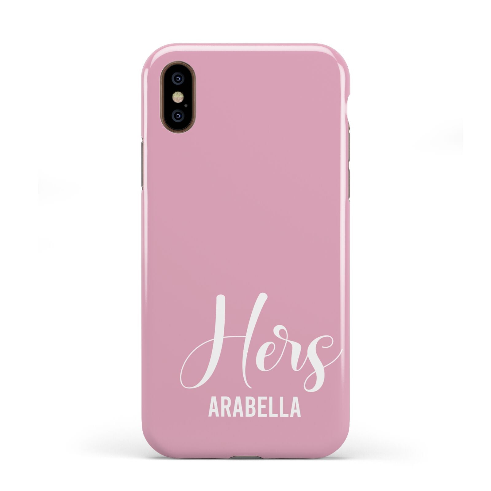 His or Hers Personalised Apple iPhone XS 3D Tough