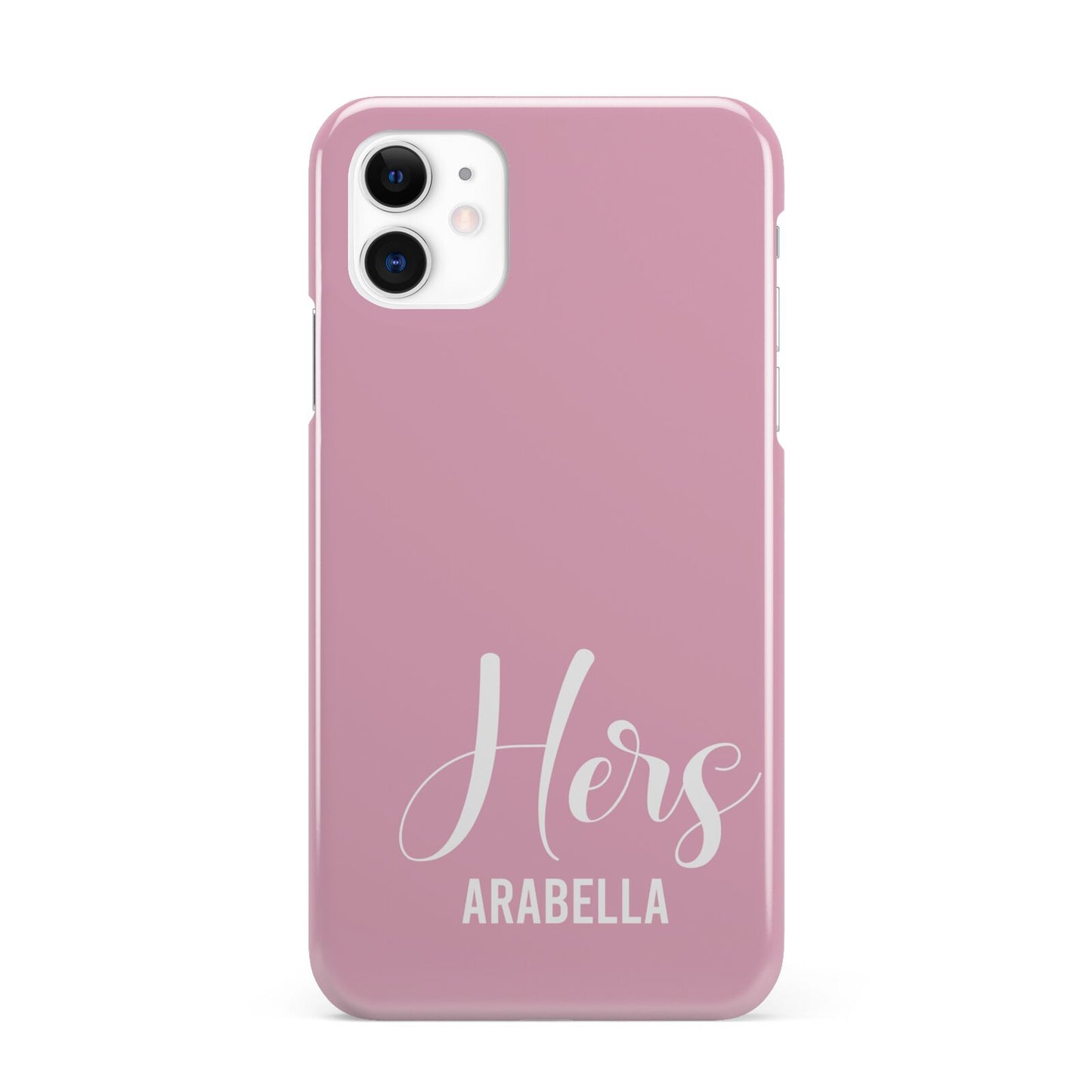 His or Hers Personalised iPhone 11 3D Snap Case
