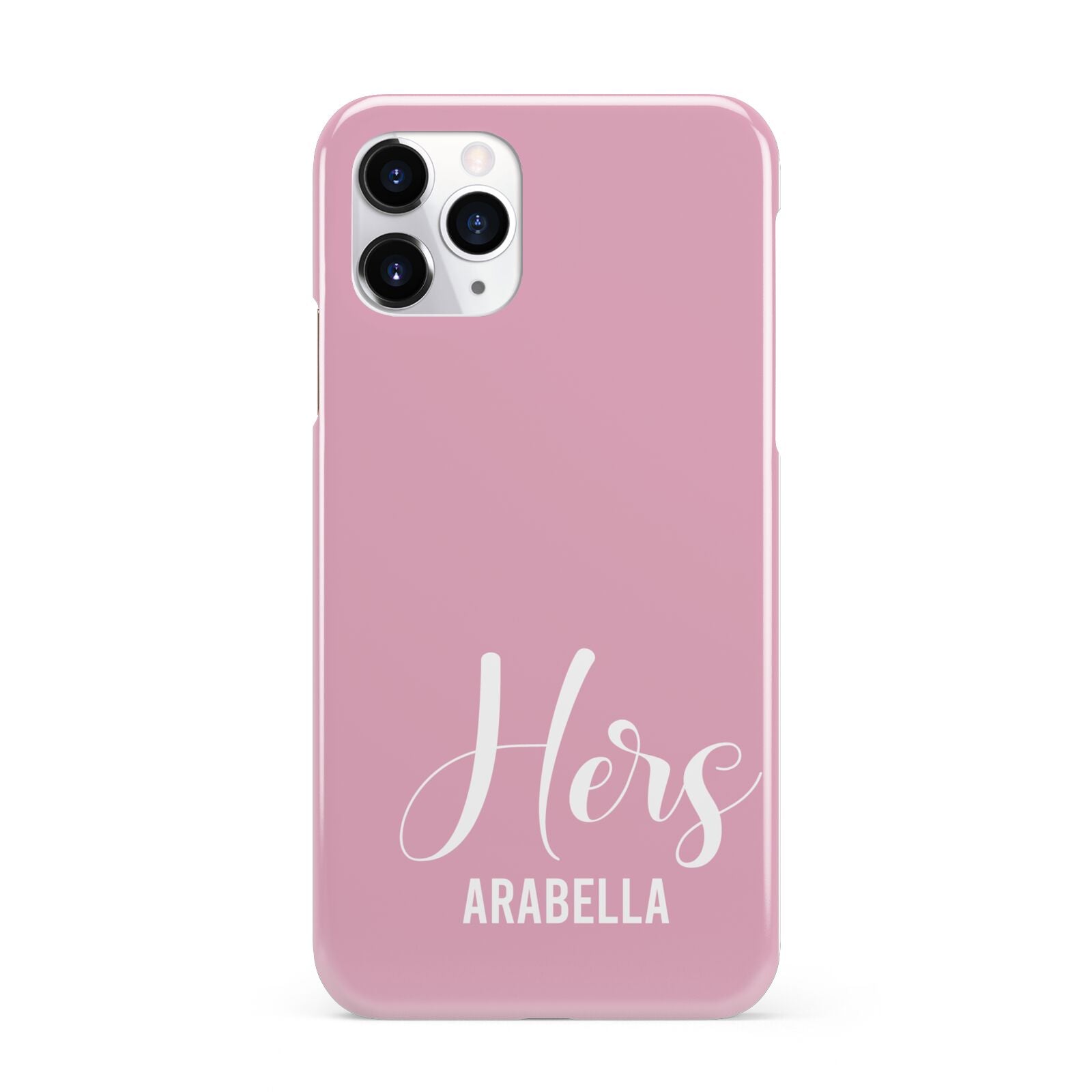 His or Hers Personalised iPhone 11 Pro 3D Snap Case