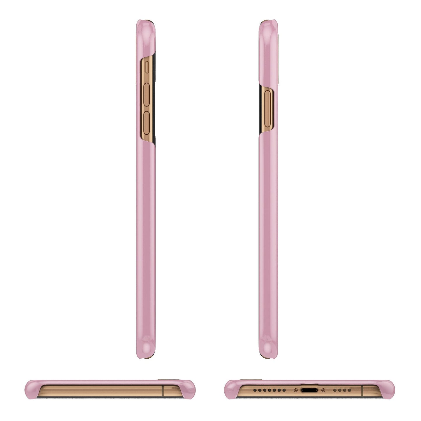 His or Hers Personalised iPhone 11 Pro Max 3D Snap Case Angle Images