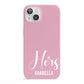 His or Hers Personalised iPhone 13 Full Wrap 3D Snap Case