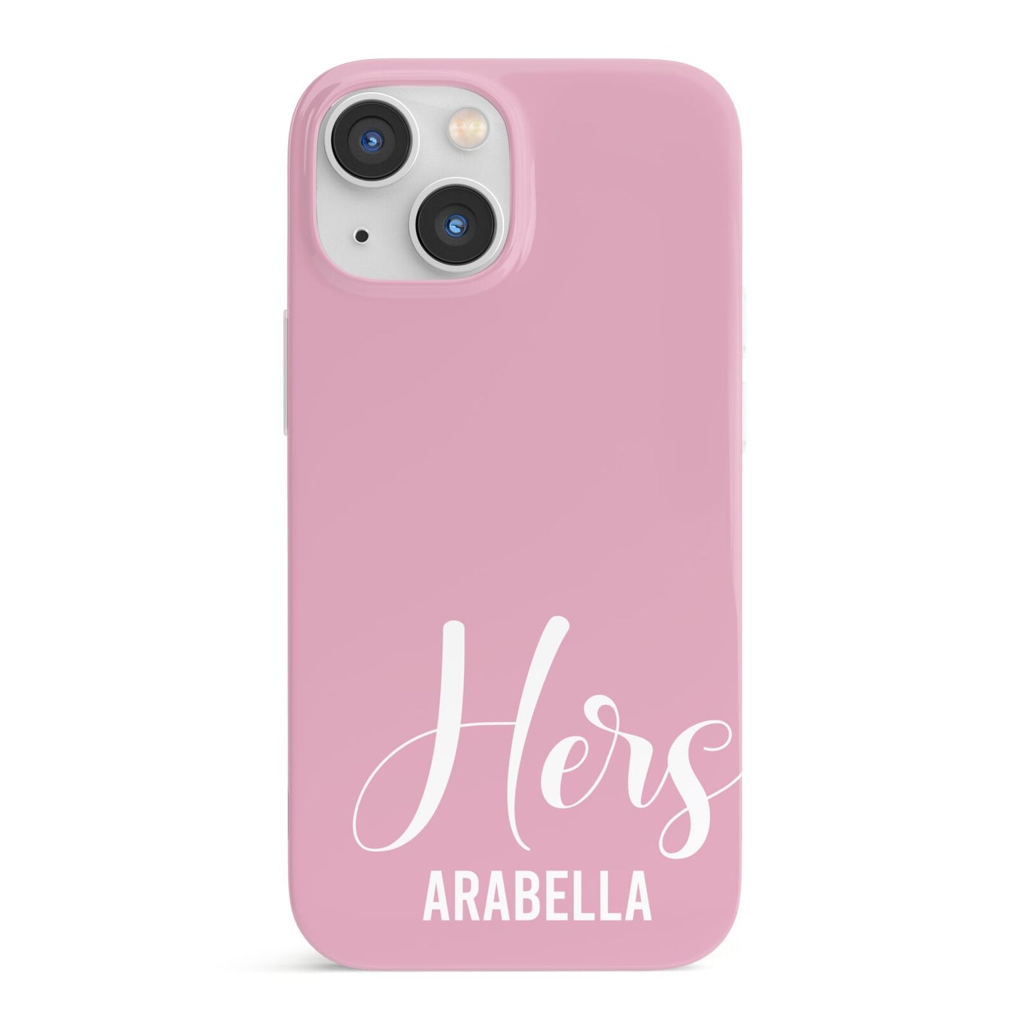 His or Hers Personalised iPhone 13 Mini Full Wrap 3D Snap Case