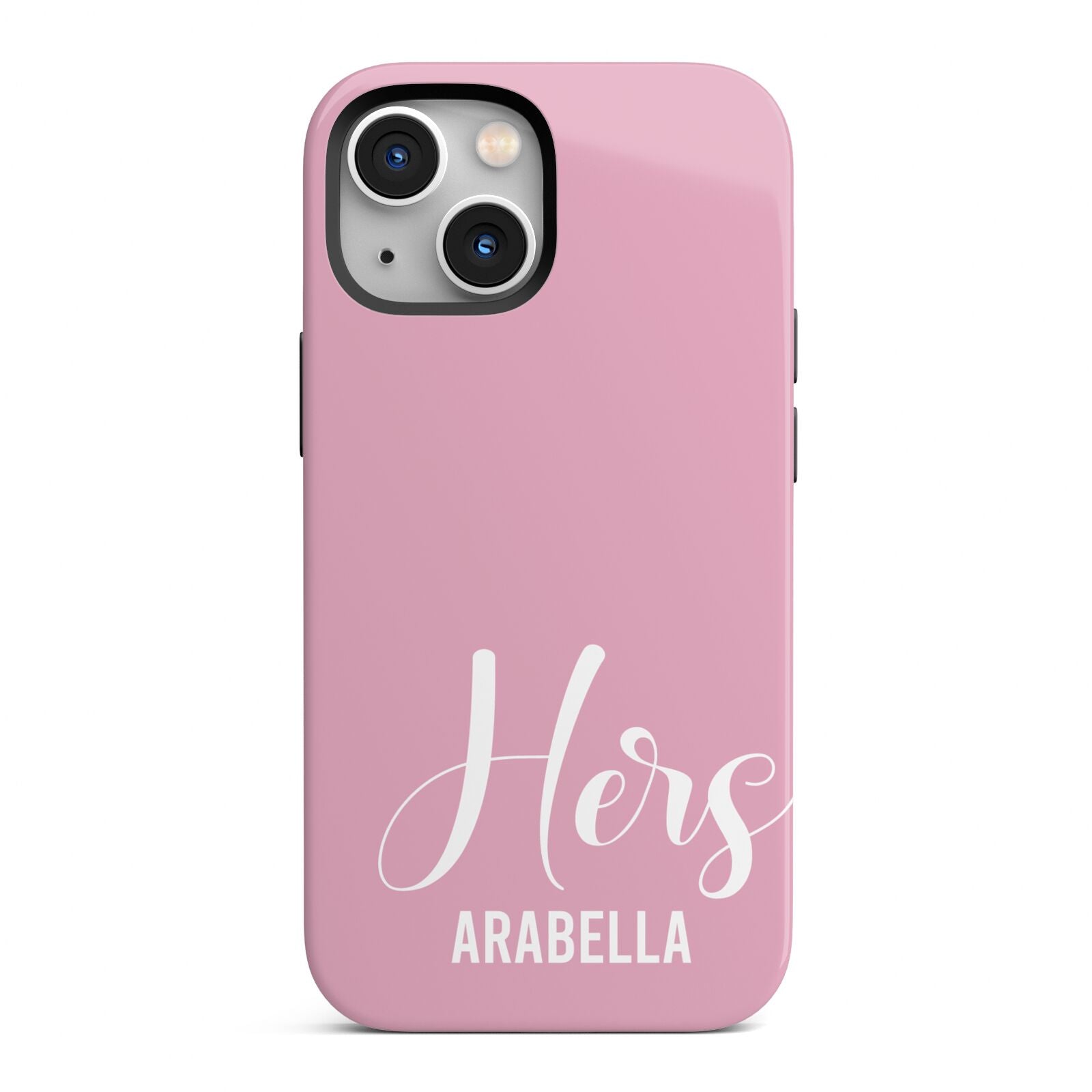 His or Hers Personalised iPhone 13 Mini Full Wrap 3D Tough Case