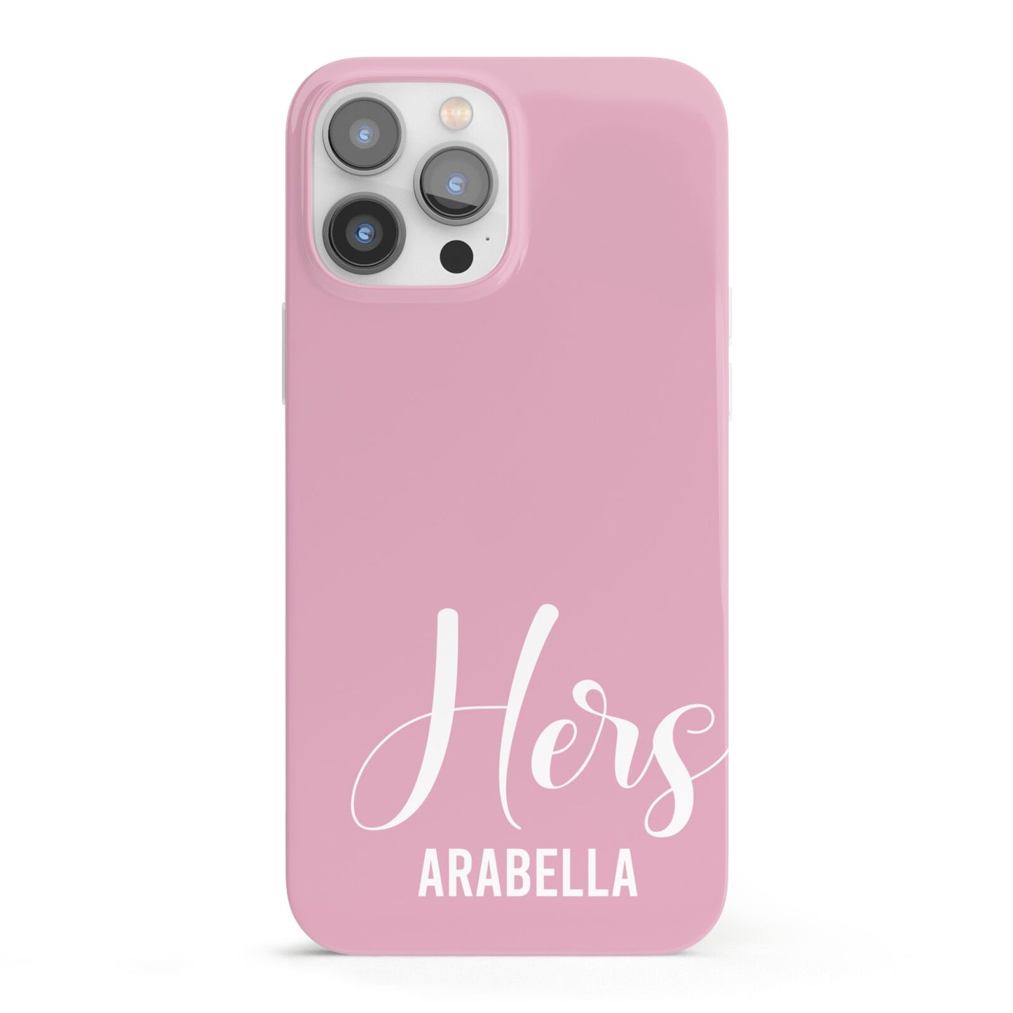 His or Hers Personalised iPhone 13 Pro Max Full Wrap 3D Snap Case