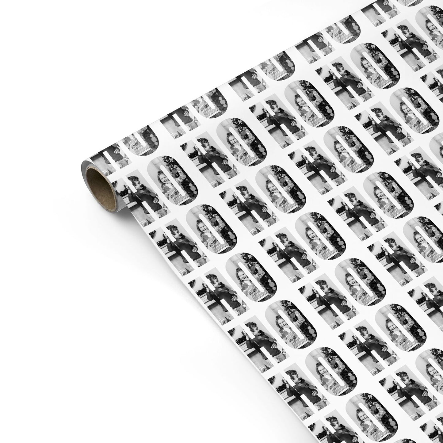 Ho Ho Ho Photo Upload Christmas Personalised Gift Wrap