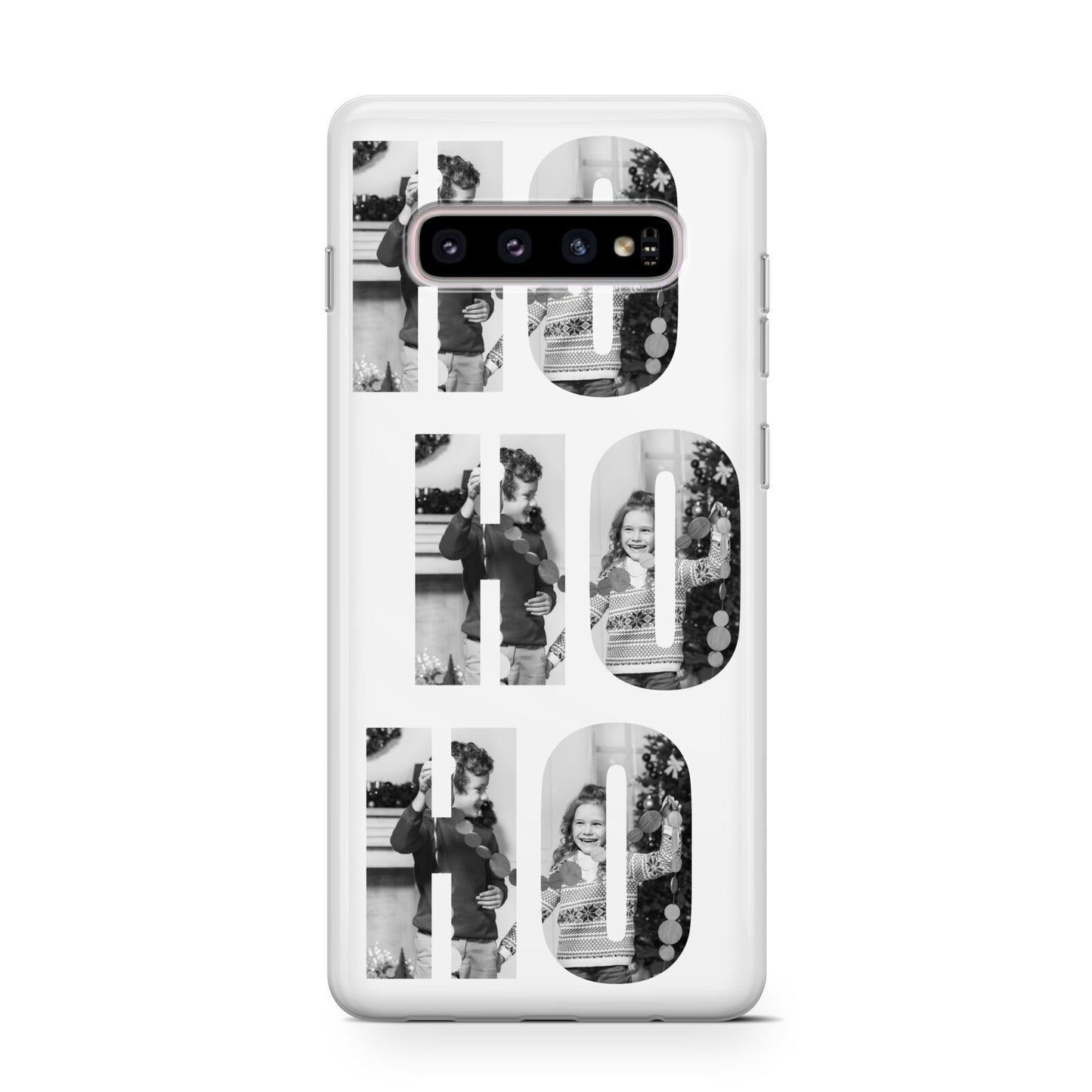 Ho Ho Ho Photo Upload Christmas Protective Samsung Galaxy Case