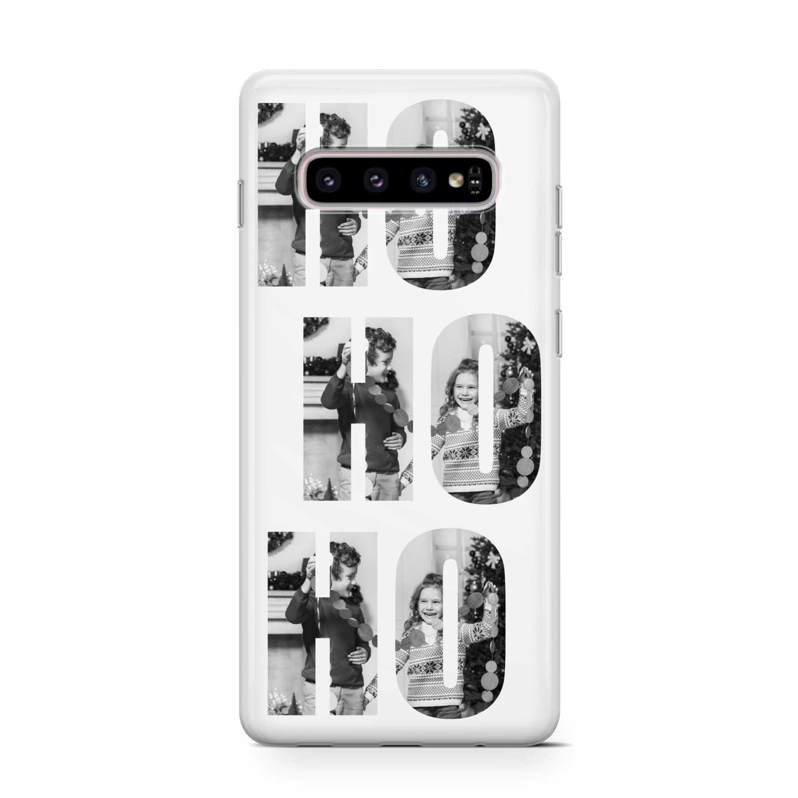 Ho Ho Ho Photo Upload Christmas Protective Samsung Galaxy Case