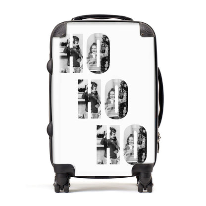 Ho Ho Ho Photo Upload Christmas Suitcase