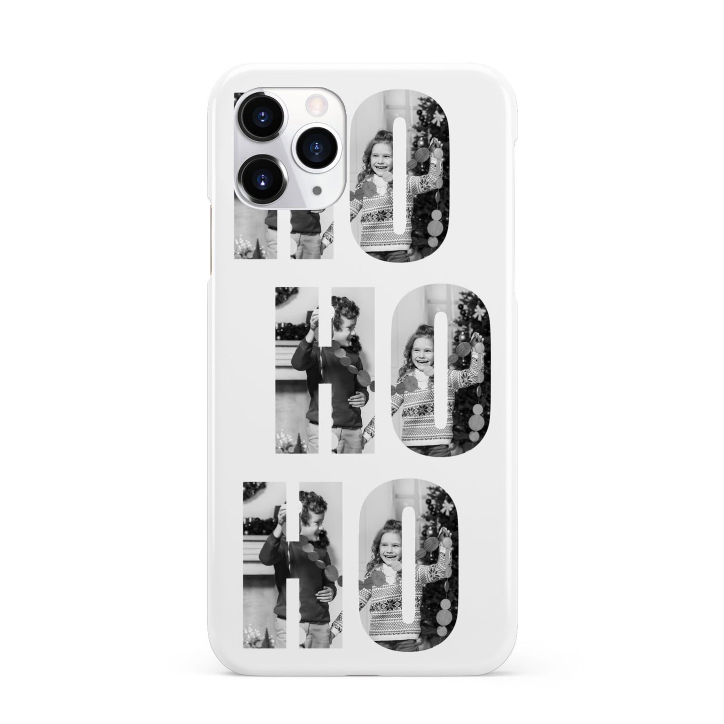 Ho Ho Ho Photo Upload Christmas iPhone 11 Pro 3D Snap Case
