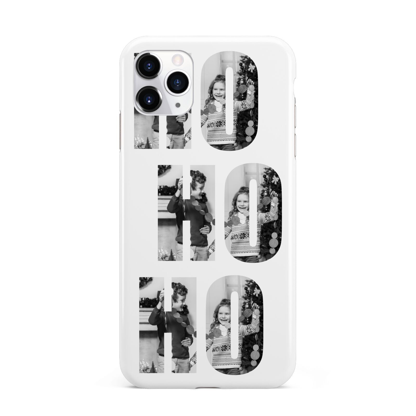 Ho Ho Ho Photo Upload Christmas iPhone 11 Pro Max 3D Tough Case