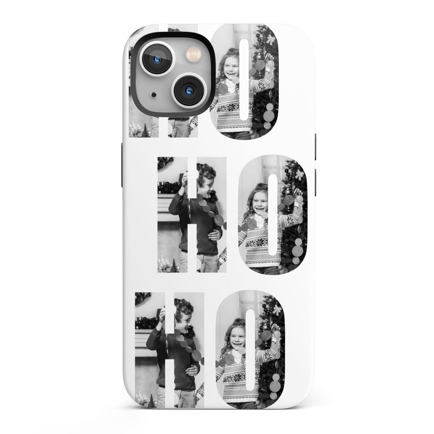 Ho Ho Ho Photo Upload Christmas iPhone 13 Full Wrap 3D Tough Case