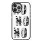 Ho Ho Ho Photo Upload Christmas iPhone 13 Pro Max Black Impact Case on Silver phone
