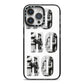 Ho Ho Ho Photo Upload Christmas iPhone 14 Pro Max Black Impact Case on Silver phone