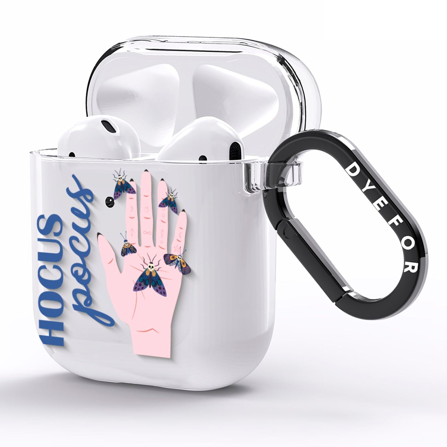 Hocus Pocus Witch Hand AirPods Clear Case Side Image