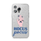 Hocus Pocus Witch Hand iPhone 14 Pro Max Glitter Tough Case Silver