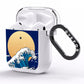 Hokusai Japanese Waves AirPods Clear Case Side Image