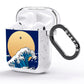 Hokusai Japanese Waves AirPods Glitter Case Side Image