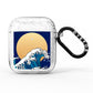 Hokusai Japanese Waves AirPods Glitter Case