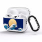 Hokusai Japanese Waves AirPods Pro Clear Case Side Image