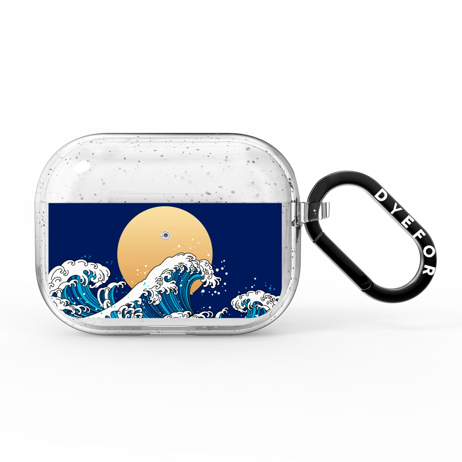 Hokusai Japanese Waves AirPods Pro Glitter Case