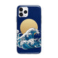 Hokusai Japanese Waves Apple iPhone 11 Pro Max in Silver with Bumper Case