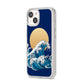 Hokusai Japanese Waves iPhone 14 Clear Tough Case Starlight Angled Image