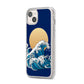 Hokusai Japanese Waves iPhone 14 Plus Clear Tough Case Starlight Angled Image