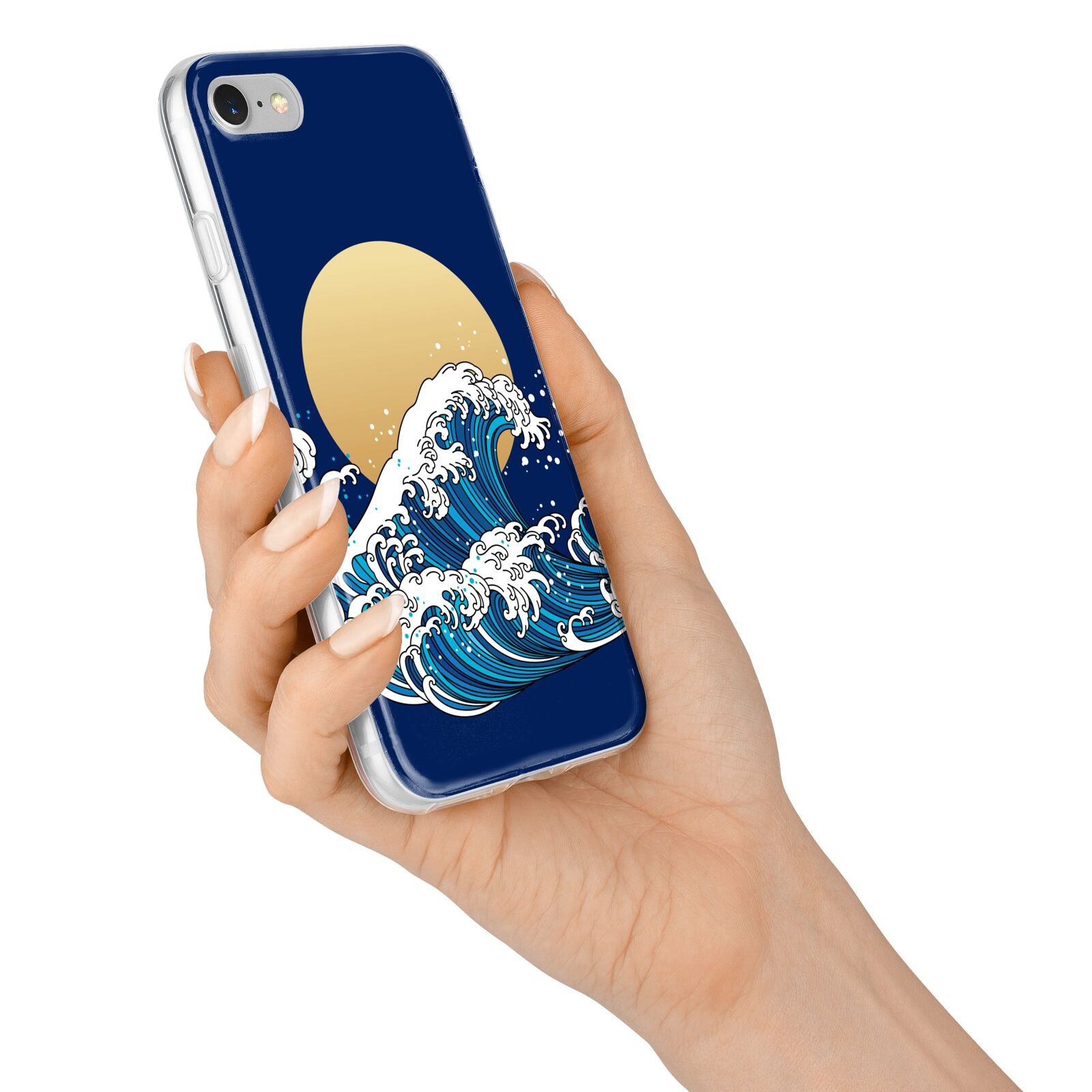 Hokusai Japanese Waves iPhone 7 Bumper Case on Silver iPhone Alternative Image