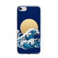 Hokusai Japanese Waves iPhone 7 Bumper Case on Silver iPhone