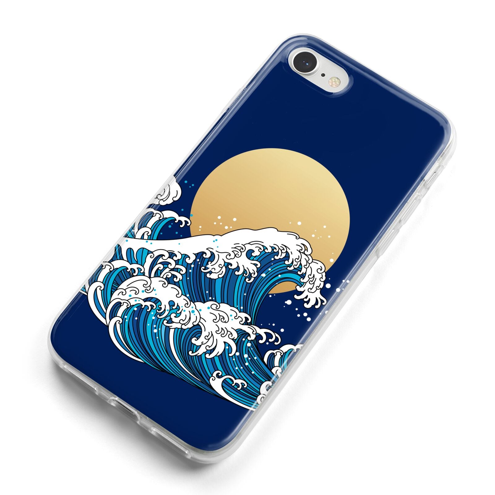Hokusai Japanese Waves iPhone 8 Bumper Case on Silver iPhone Alternative Image