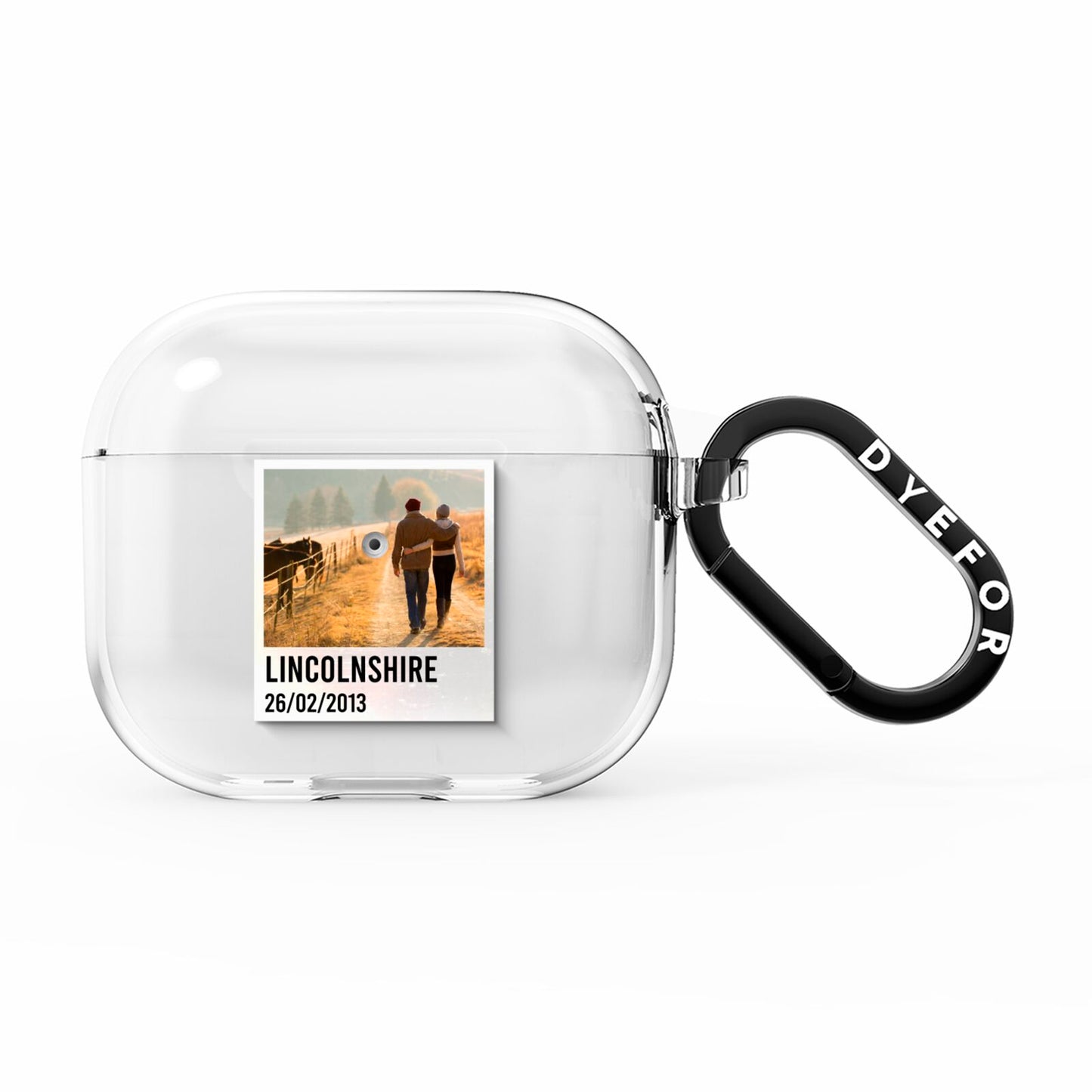Holiday Memory Personalised Photo AirPods Clear Case 3rd Gen