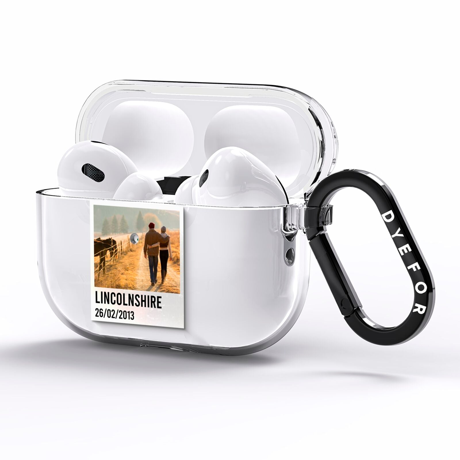 Holiday Memory Personalised Photo AirPods Pro Clear Case Side Image