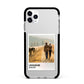 Holiday Memory Personalised Photo Apple iPhone 11 Pro Max in Silver with Black Impact Case