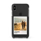 Holiday Memory Personalised Photo Apple iPhone Xs Max Impact Case Black Edge on Black Phone