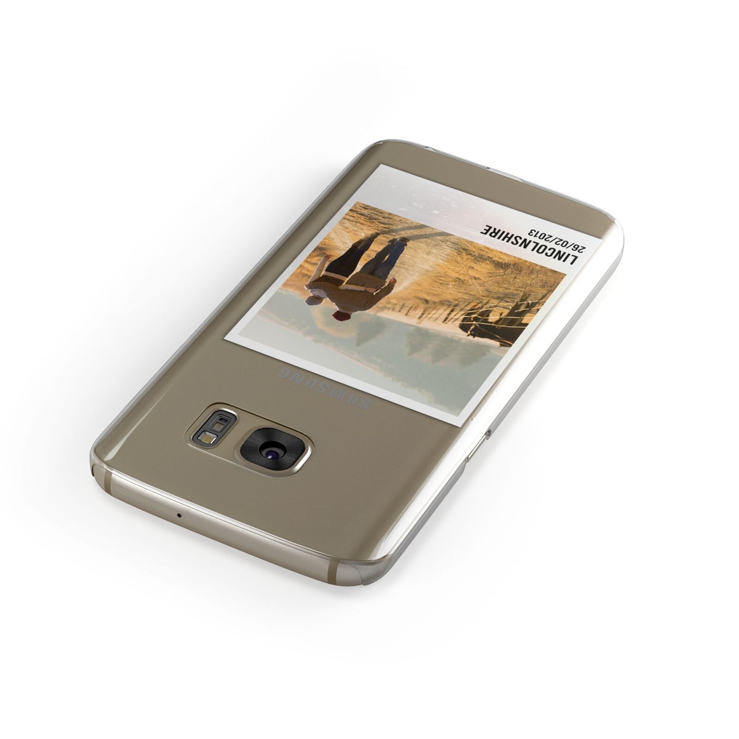 Holiday Memory Personalised Photo Samsung Galaxy Case Front Close Up