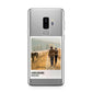Holiday Memory Personalised Photo Samsung Galaxy S9 Plus Case on Silver phone