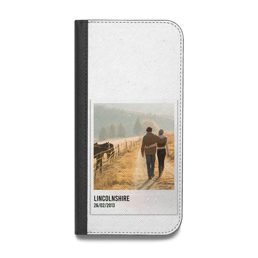 Holiday Memory Personalised Photo Vegan Leather Flip Samsung Case