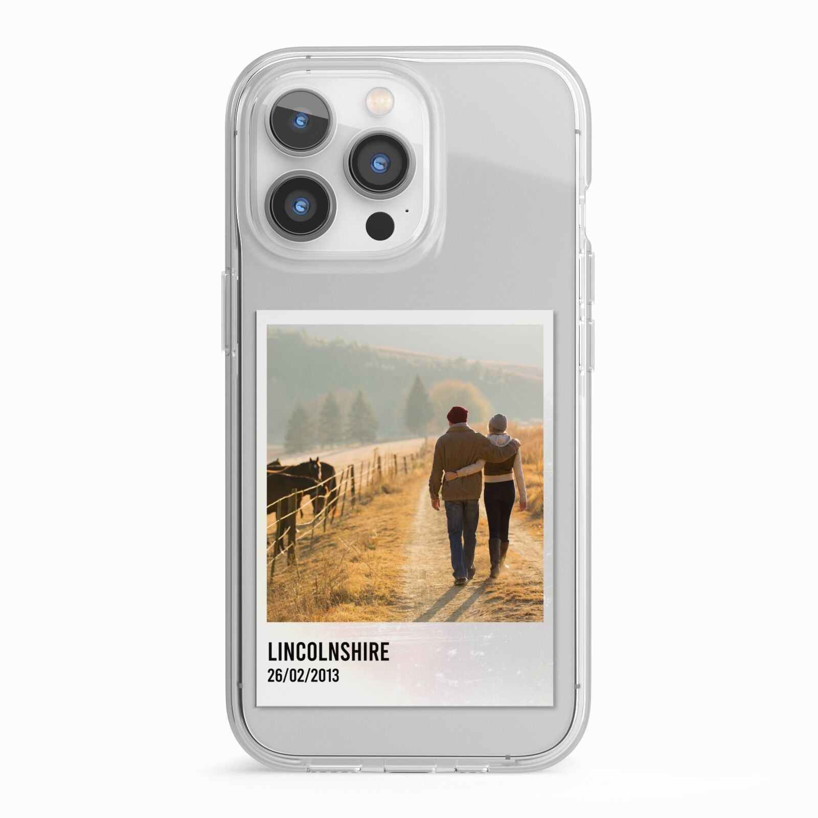 Holiday Memory Personalised Photo iPhone 13 Pro TPU Impact Case with White Edges