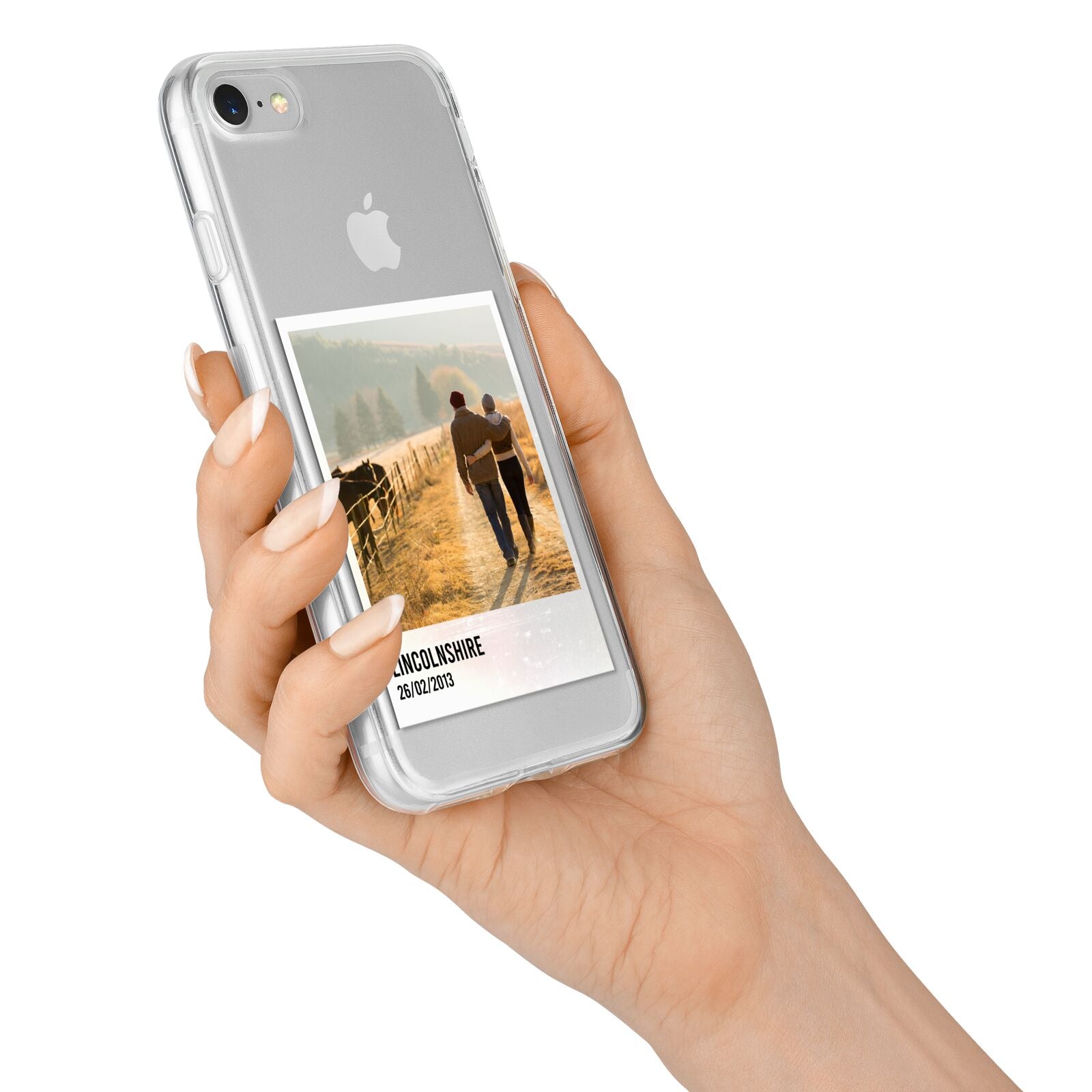 Holiday Memory Personalised Photo iPhone 7 Bumper Case on Silver iPhone Alternative Image