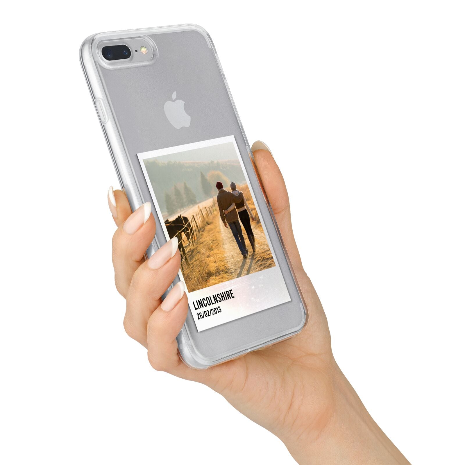Holiday Memory Personalised Photo iPhone 7 Plus Bumper Case on Silver iPhone Alternative Image