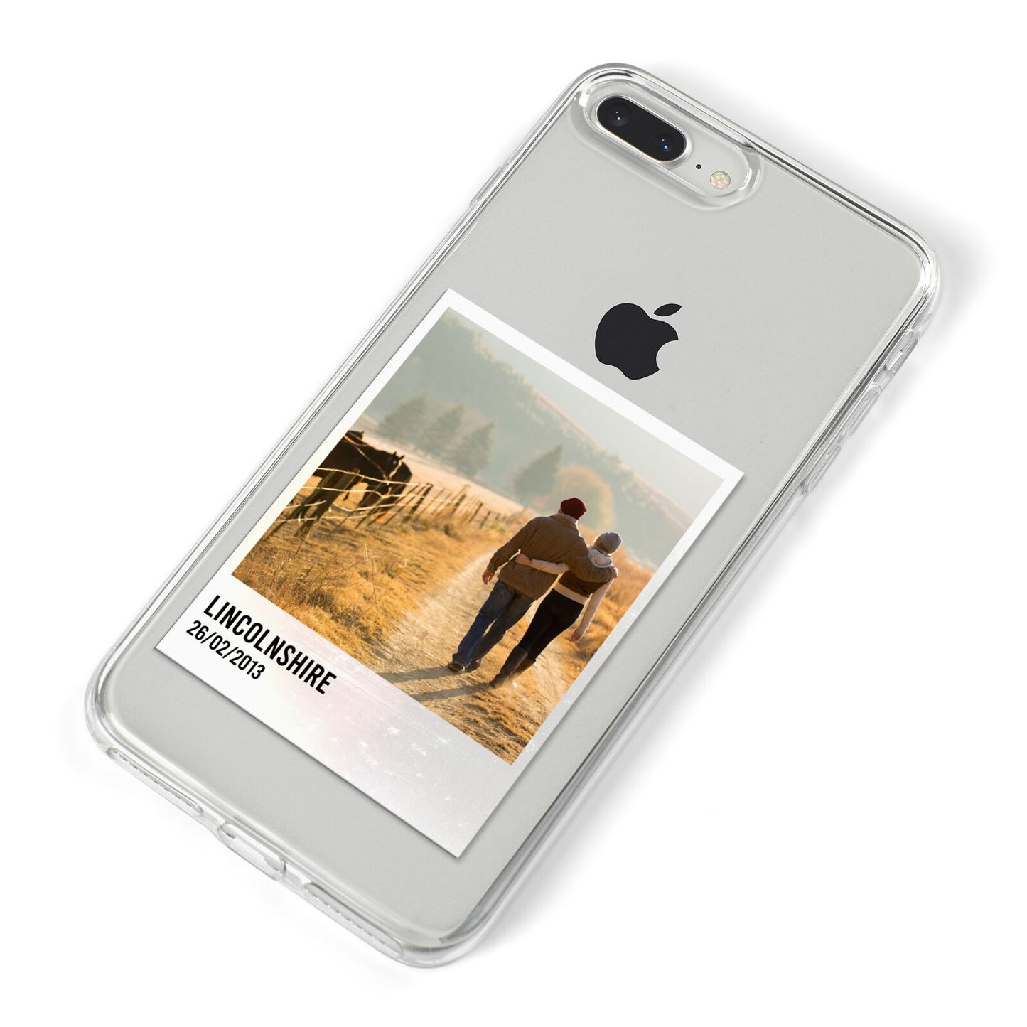 Holiday Memory Personalised Photo iPhone 8 Plus Bumper Case on Silver iPhone Alternative Image