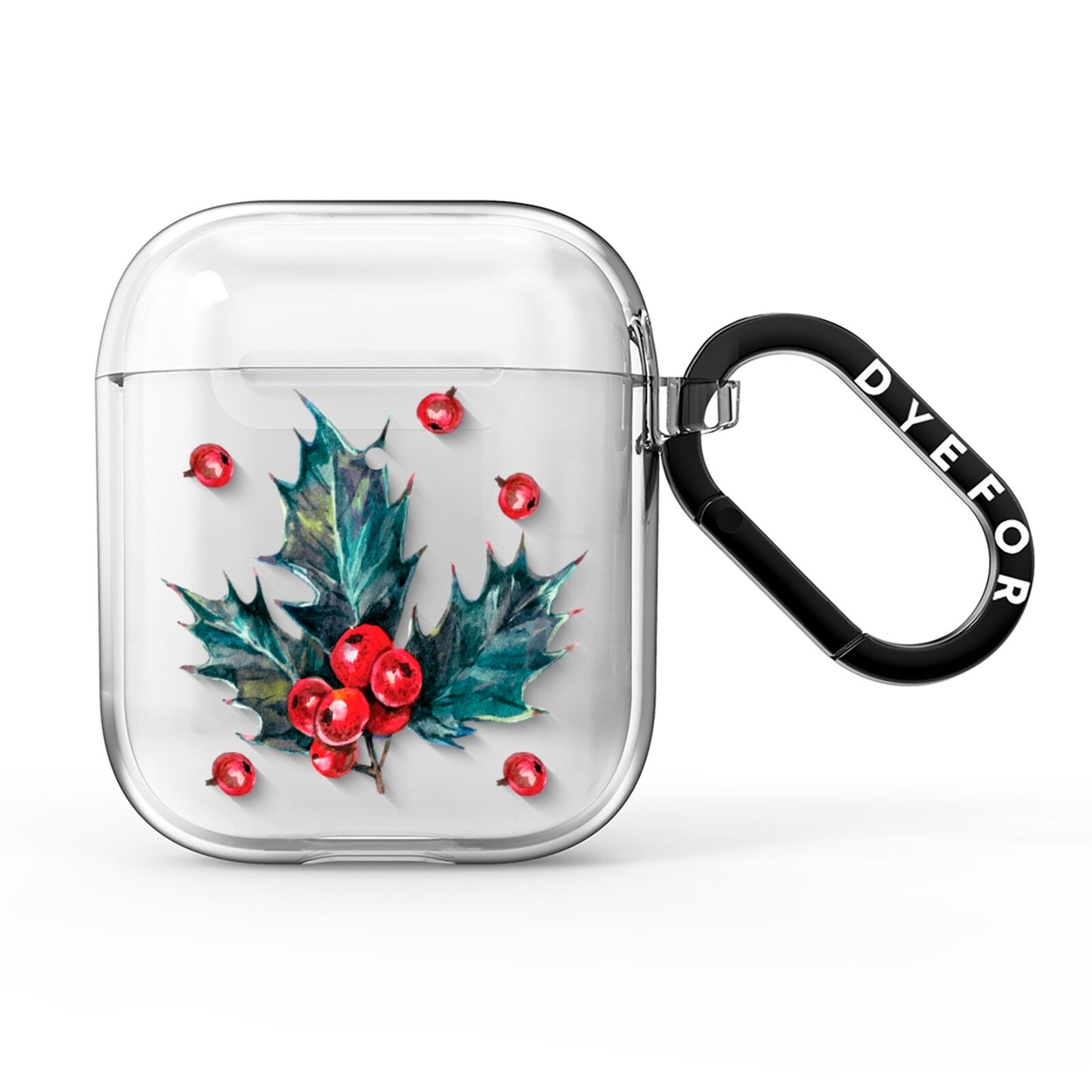 Holly berry AirPods Clear Case