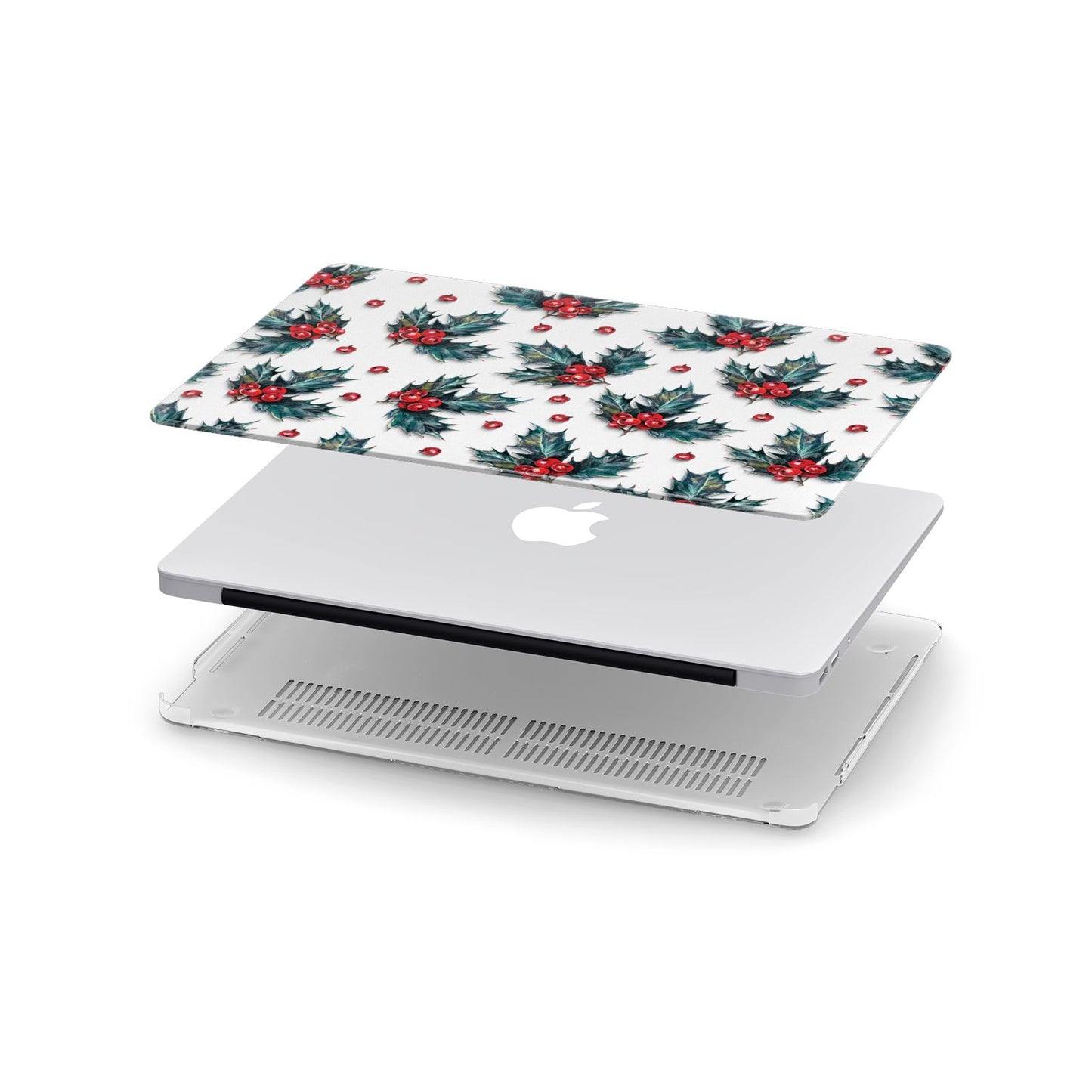 Holly berry Apple MacBook Case in Detail