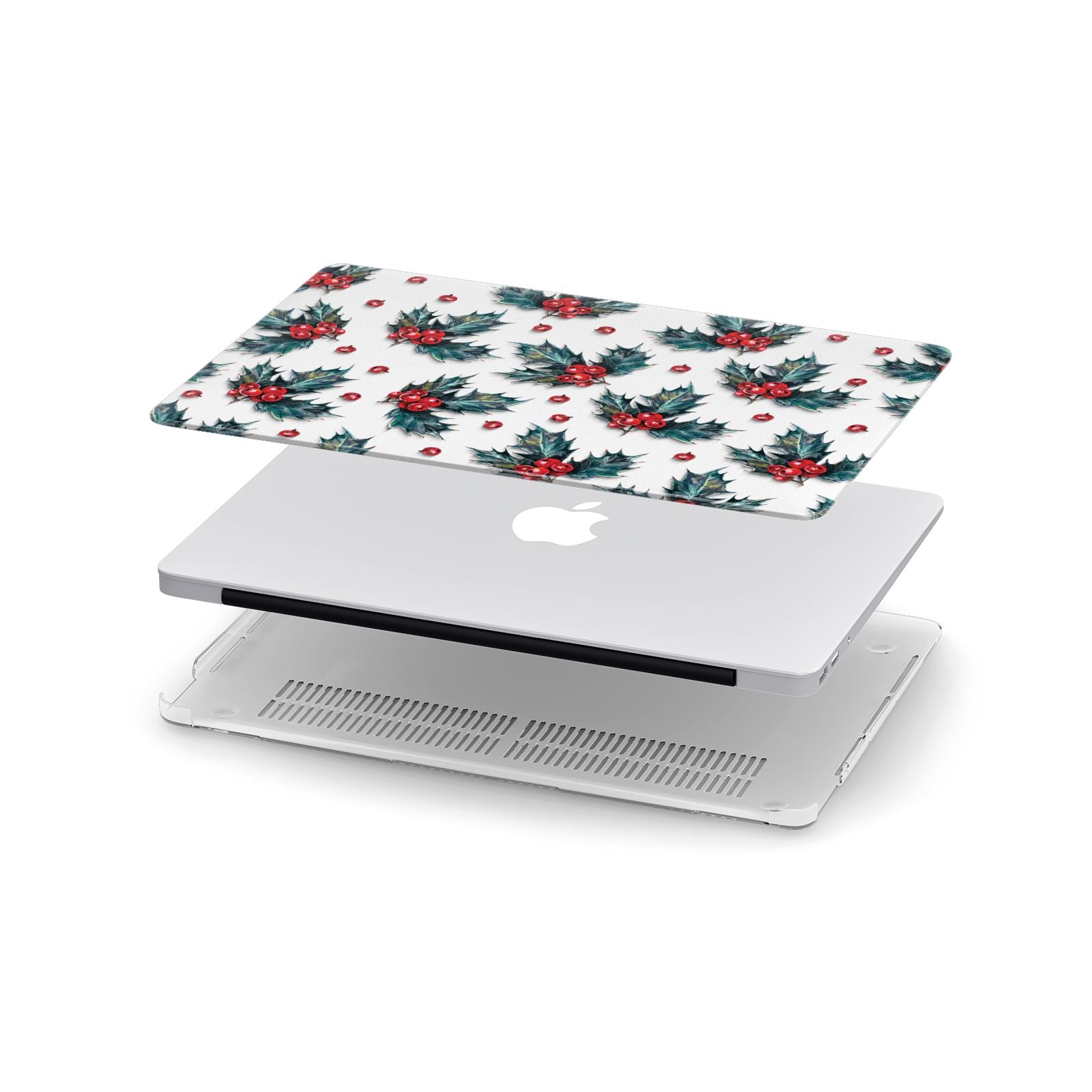 Holly berry Apple MacBook Case in Detail