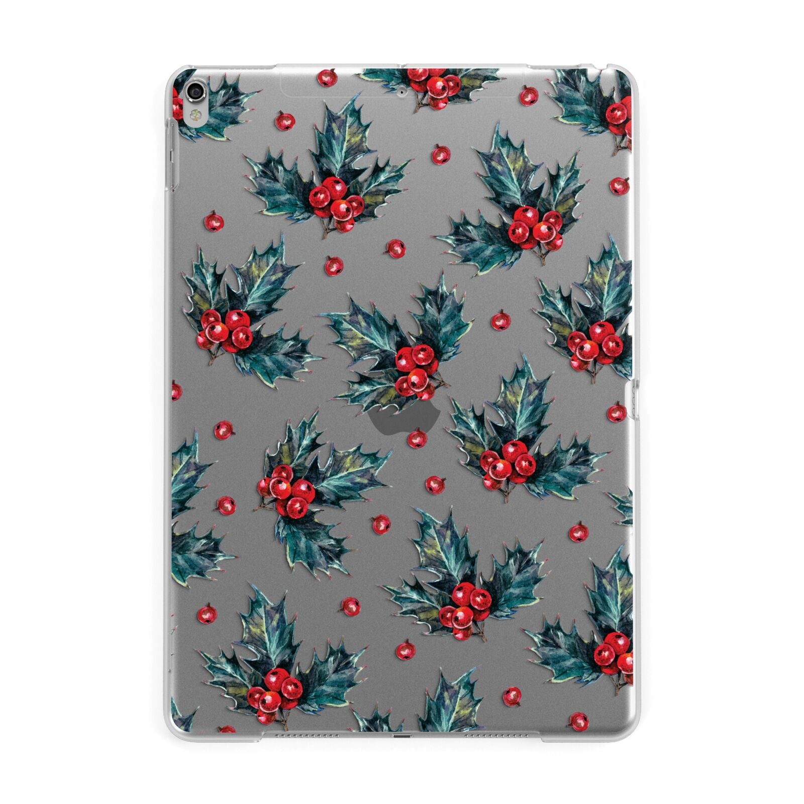 Holly berry Apple iPad Silver Case