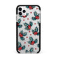 Holly berry Apple iPhone 11 Pro Max in Silver with Black Impact Case