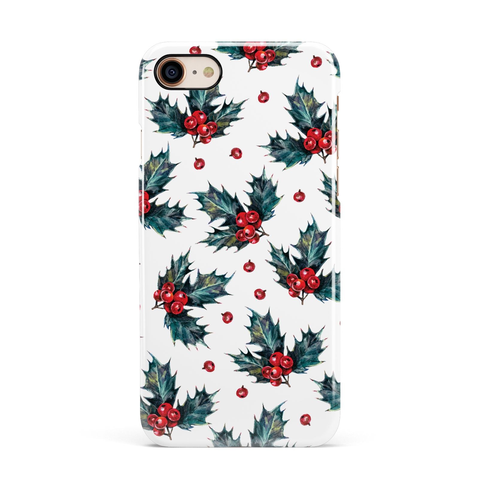 Holly berry Apple iPhone 7 8 3D Snap Case