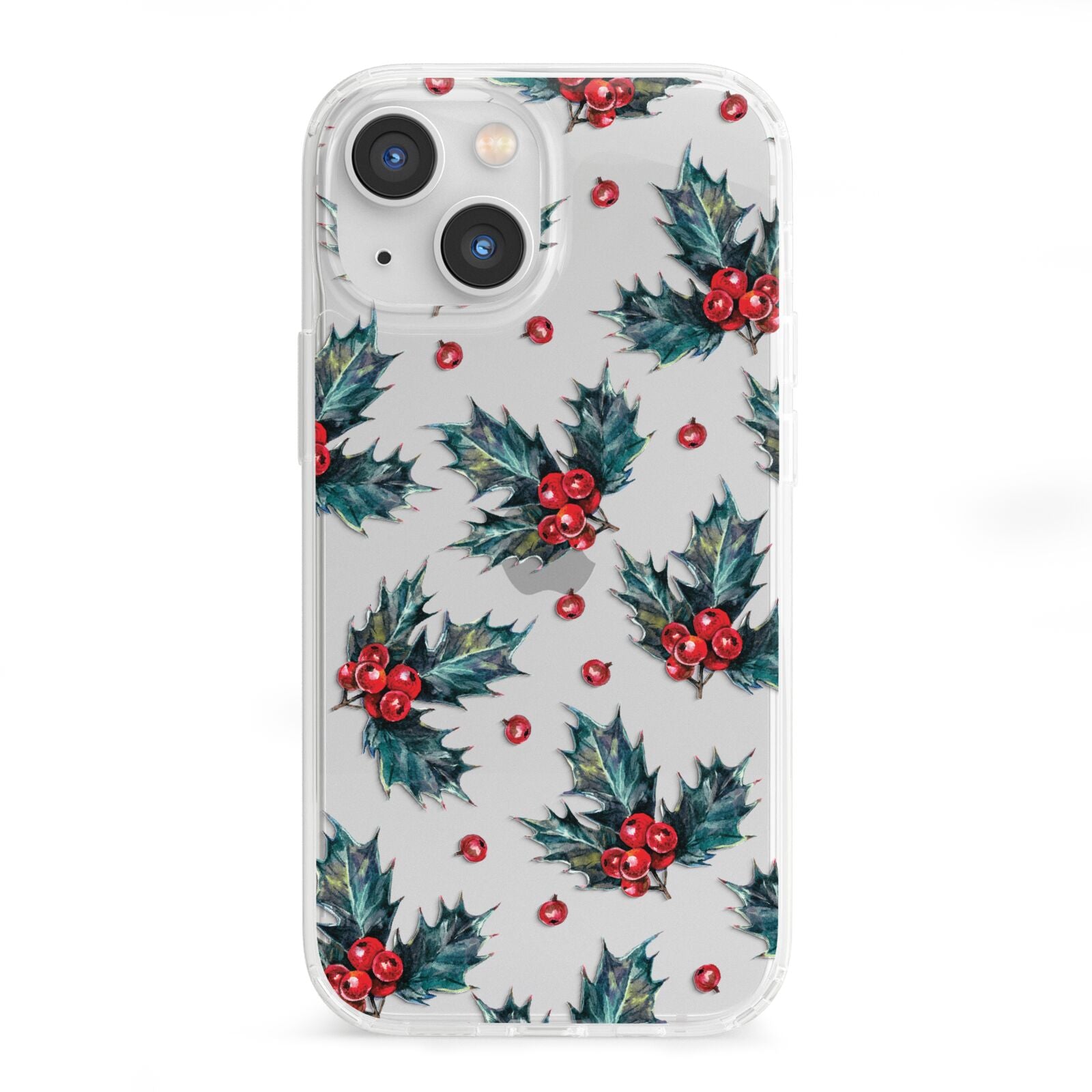 Holly berry iPhone 13 Mini Clear Bumper Case